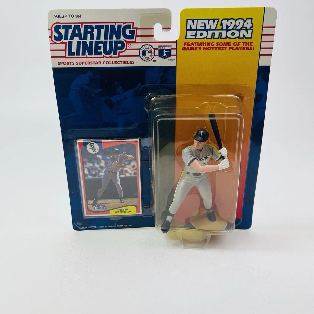 1994 Kenner Starting Lineup ROBIN VENTURA Chicago White Sox MLB Figure Card